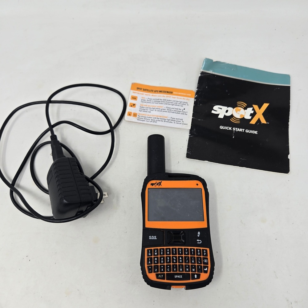 Spot X 2-Way Satellite Messenger GPS Orange Black with Keyboard and Charger